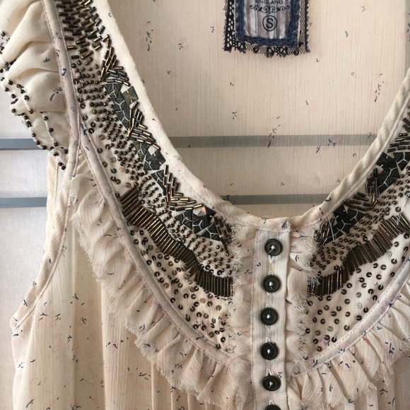 Pepe Jeans London Embellished Ruffle Top - Picture 3 of 6